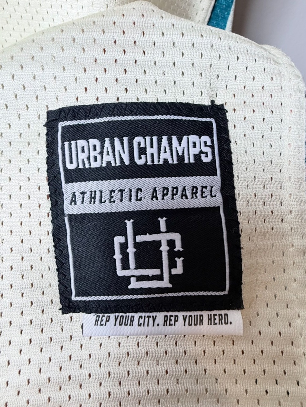 Urban Champs Athletic Apparel Men's Jersey Size XL Delta Upsilon Blue Cream (P) - Picture 4 of 7